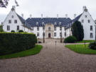 Blick auf den Haupteingang von Schloss Schackenborg