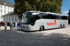 Ankunft auf der Schlossinsel mit dem Neubauerbus